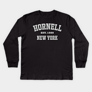 Hornell, New York Kids Long Sleeve T-Shirt